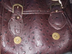 Urban Outfitters Puce Dark Brown Faux Leather Crossbody Flapover Satchel Bag. - Picture 1 of 12
