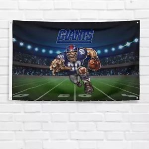 For New York Football Fans 3x5 ft Mascot Flag Gift Banner - Picture 1 of 1