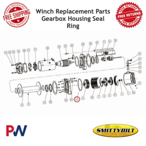 Smittybilt Winch Replacement Parts Gearbox Housing Seal Ring #97495-13 - Picture 1 of 7