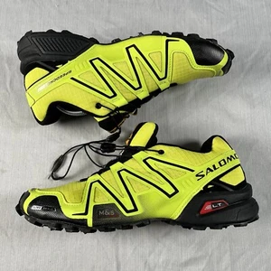 Salomon Speedcross 3 Men’s Size 11.5 Hiking Shoes Yellow Outdoor Sneakers 128652 - Picture 1 of 8