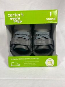 Carter’s Boys  Every Step Stage 2 Stand - Size 4 1/2 Gray/Black