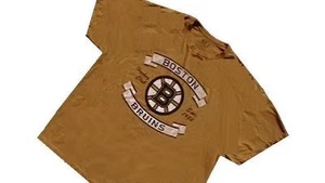 Neu Neu mit Etikett Small NHL gelbes Boston Bruins kurzärmliges T-Shirt für Herren - Bild 1 von 1