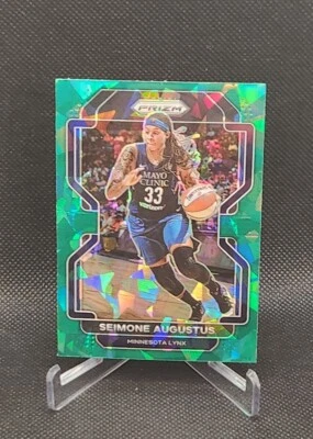 2022 Panini Prizm WNBA #44 Seimone Augustus Green Ice Prizm Fanatics Exclusive - Image 1 of 2