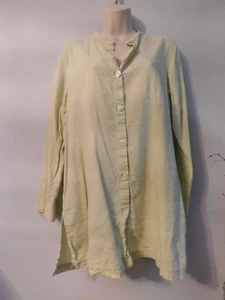 J Jill frühlingsgrüne Leinen Tunika Medium - Bild 1 von 6