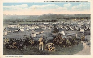 Postal AL: Guardia Nacional de Estados Unidos, Camp McClellan, Anniston, Alabama WB 1920 - Imagen 1 de 2