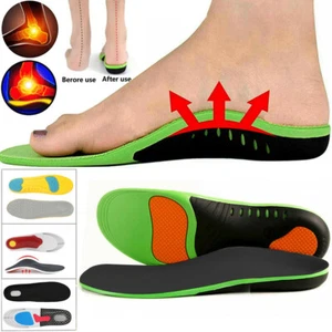 2/1 pares de plantillas ortopédicas soporte para arco fascitis plantar talón cojín dolor Reino Unido - Imagen 1 de 33