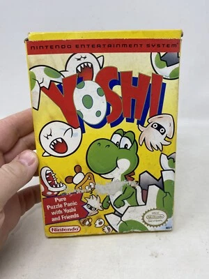 Yoshi NES Cartridge With Box Tested No Manual Ships Fast - Image 1 of 4