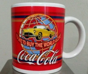 Ceramic Coca-Cola Mug I’d Like to Buy the World a Coke Item Houston Harvest - Picture 1 of 4