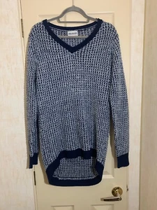womens size 18 navy and white knitted long jumper soulcal and co - Picture 1 of 4