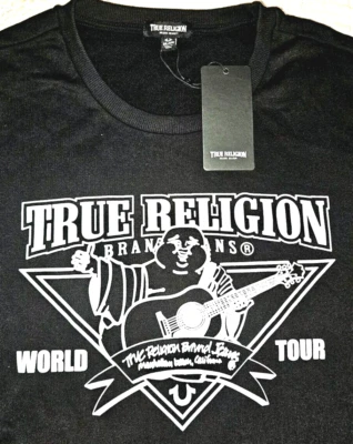NUEVA SUDADERA TRUE RELIGION, PARA HOMBRE TALLA XXL, LOGOTIPO ROCKING BUDDHA⚫️, PRECIO DE VENTA SUGERIDO POR EL FABRICANTE $109.00 Foto 1 de 4