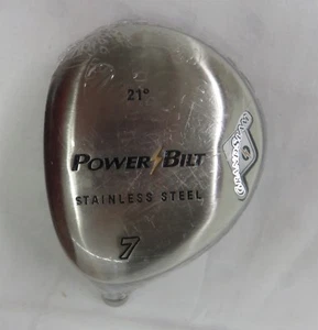 power Bilt Grand Slam Stainless Steel 21* Golf Club - 7 Iron Head Only - LH - - Picture 1 of 6