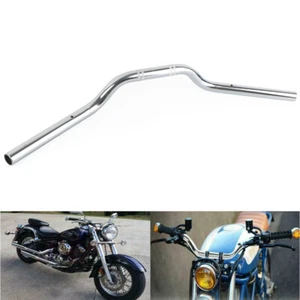 1"25MM Motorcycle Drag Bar Handlebars Chrome For Harley Sportster Bobber Chopper - Picture 1 of 11