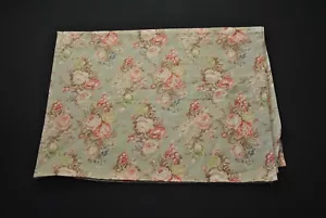 VTG Ralph Lauren Charlotte Sage Green Twin Flat Bed Sheet Flower Floral - Picture 1 of 4