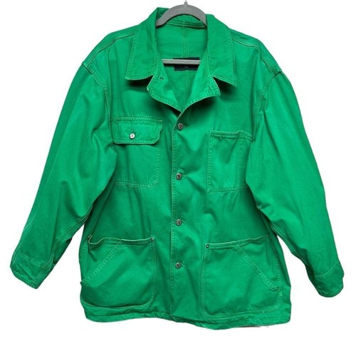Giacca Utility Valentino Garavani Jeans Verde Fienile Campo Autenticata Taglia XL?