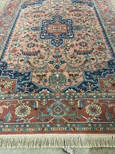 8’8” x 12’ KARASTAN  MEDALLION SERAPI RUG PATTERN #736 Professional Washed - Picture 1 of 20