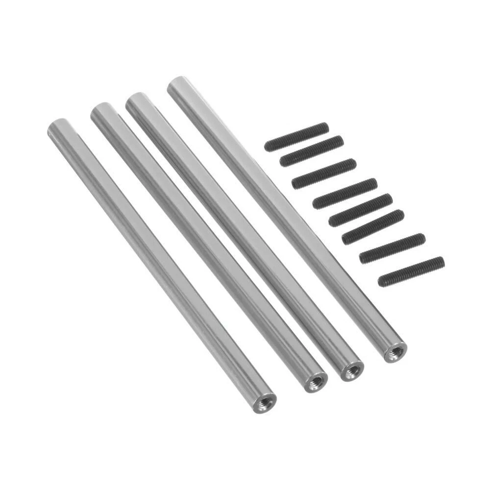 STRC Aluminum Front/Rear Lower Suspension Links Silver SCX10 (4) STA30517S - Image 1 of 1