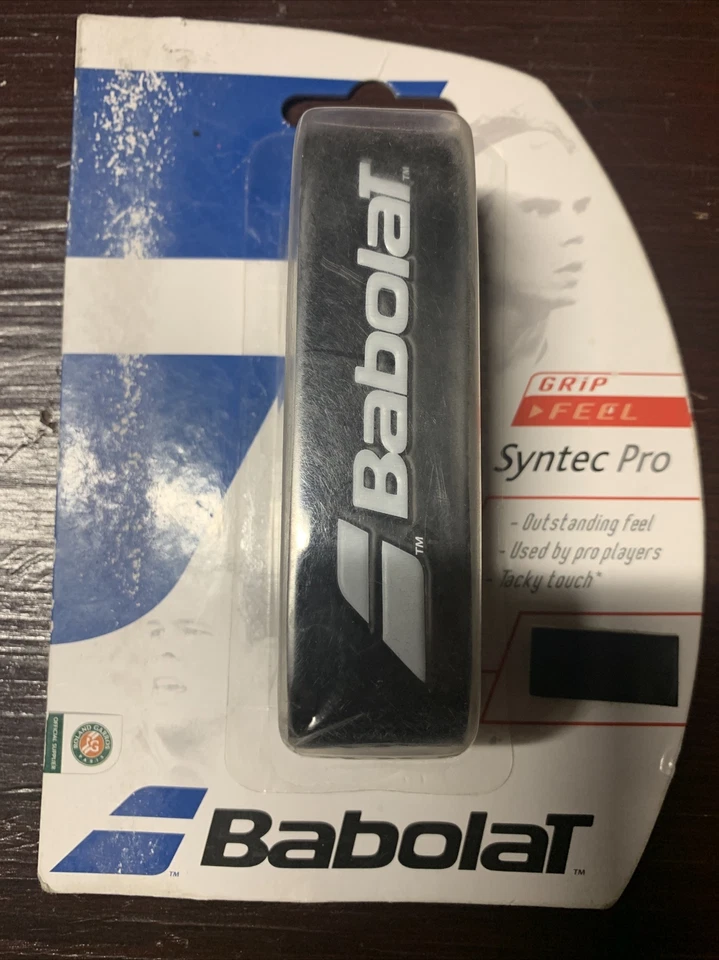 *NUEVO * Cinta de agarre base Babolat Syntec Pro negra básica negra sensación pegajosa NUEVO Foto 1 de 2