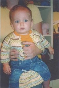 Black Purl Knitting Pattern K5 Sock It To Me Baby Cardigan & Hat Newborn - 2yrs - Picture 1 of 3