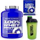 (25.49 EUR/kg) Scitec Nutrition 100% Whey Protein 2350g Protein + Shaker + Sample