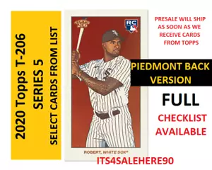 2020 Topps 206 T206 Online Exclusive Wave Series 5 YOU PICK **PIEDMONT BACK** - Picture 1 of 5