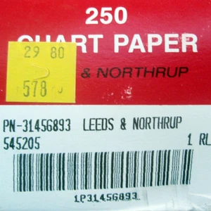 Leeds & Northrup 545205 Speedomax 250 Chart Recorder Paper 31456893 - Picture 1 of 5