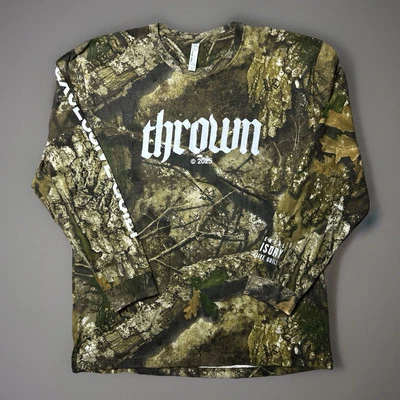 Thrown Band Tour Shirt Excessive Guilt Realtree Camo Long Sleeve Metal Hardcore - Image 1 of 4