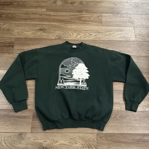 Vintage New York State Nature Art Crewneck Sweater - Picture 1 of 7