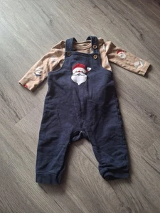 Latzhose und Body Weihnachten Topomini Gr. 62 - Bild 1 von 5