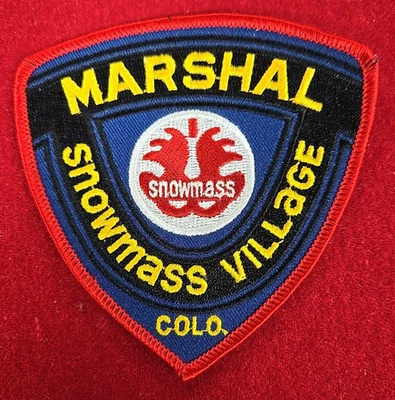 PARCHE POLICÍA SNOWMASS VILLAGE COLORADO MARSHAL Foto 1 de 2