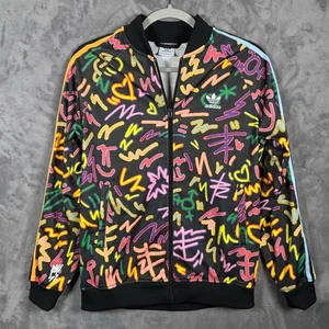 Adidas x Kevin Lyons Youth L Jacket – Fits Women’s XS Graffiti Style - Picture 1 of 7