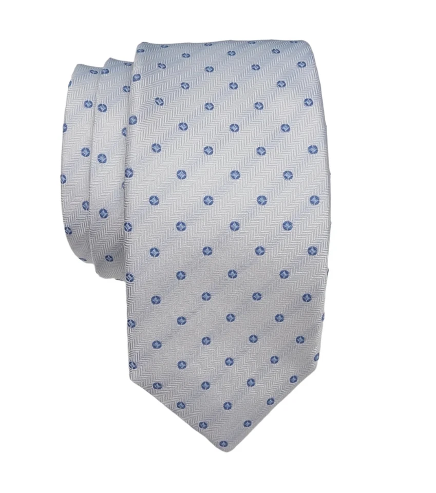 Gravata de seda padrão tecido pontos JZ Richards - Imagem 1 de 1