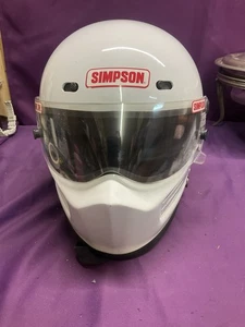VINTAGE SIMPSON SUPER BANDIT RACING / MOTORCYCLE HELMET 7 1/2 - Bild 1 von 22