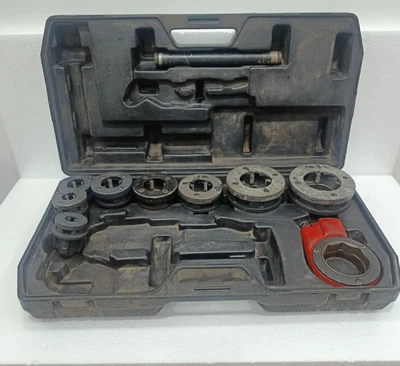 EGA MASTER PIPE THREADING DIE SET 1/2" TO 2" BSPT MANUAL HAND THREADER FAST SHIP - Image 1 of 4