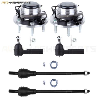 For 2003-2005 Chevrolet Express 2500 6 Pcs Front Tie Rod End Link & Wheel Hub - Image 1 of 4