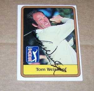 Tom Weiskopf Signed Autograph Card H2 - Picture 1 of 1