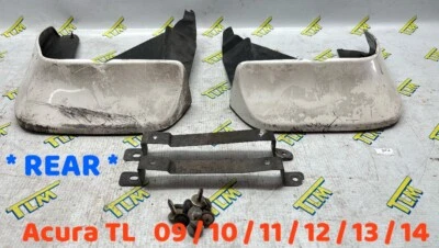 Acura TL REAR Mud Flap WHITE Right Left 09 2010 11 12 13 14 Splash OEM - Image 1 of 4