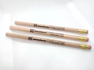 Posten 3 Werbung Runde Jumbo Zimmermann Bleistifte JH JamesHardie Curtis Lumber Co. - Bild 1 von 5