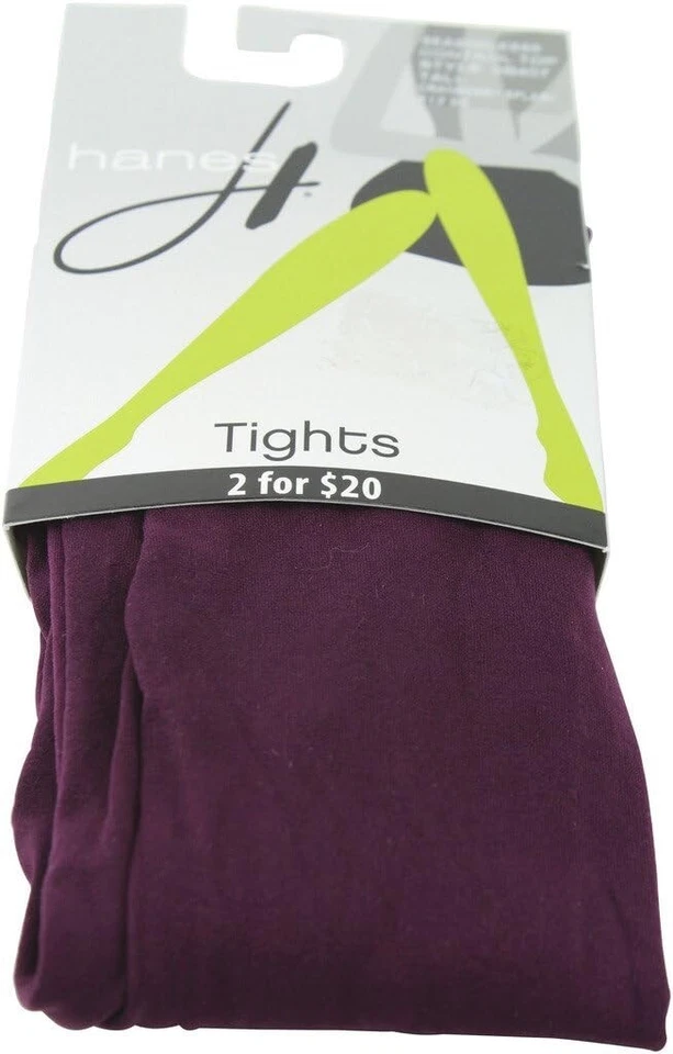Hanes Tights Sz T Tall Cranberry Splash Purple Control Top Nylon Tight 0b407