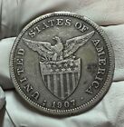 1907s Us-Philippines 1 Peso Silver Coin - lot #15A