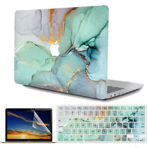 3in1 Marble Hard Case Cover Keyboard Skin for MacBook Air 11 13 14 15 16 #913
