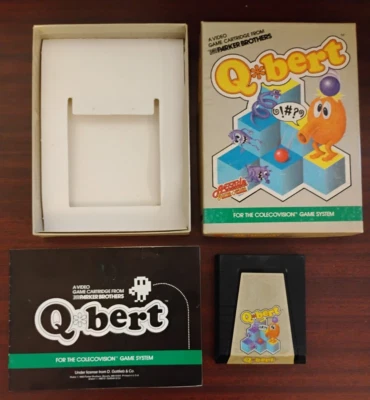 Q*bert for Colecovision Complete In Box CIB Near Mint Shape Tested - Image 1 of 4