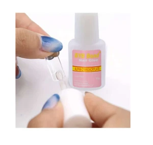 10g Nail Glue With Brush Rhinestone Professional False Nail Tips Glue Adhesive - Picture 1 of 5