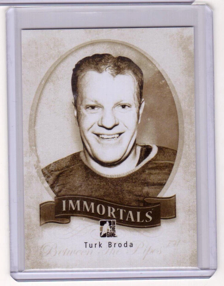 TURK BRODA 13/14 ITG Between the Pipes BTP Immortals #I-19 SP Insert Card - Image 1 of 1