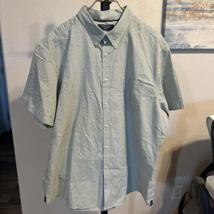 roundtree and yorke Trim Fit Men’s Shirt 2XL Green - Picture 1 of 7