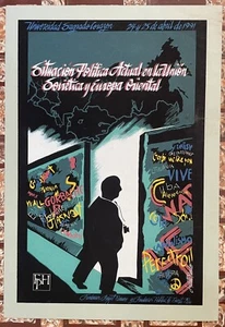 Lyzette Rosado Cartel Situacion Politica Actual Union Sovietica Puerto Rico 1991 - Picture 1 of 3