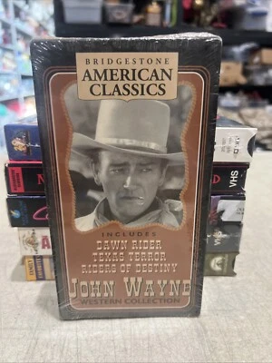 New John Wayne VHS Dawn Rider Texas Terror Bridgestone American Western. Sealed - Image 1 of 2