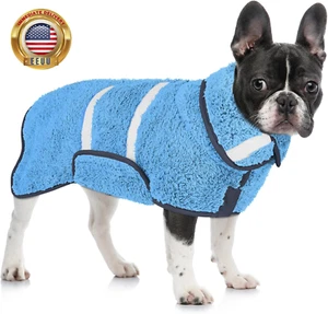 Dog Bathrobe Super Absorbent Dog Towels for Drying Dogs Large Quick Drying Puppy - Picture 1 of 6