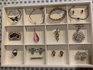 VINTAGE NACHLASS SCHMUCK KONVOLUT TEILS SIGNIERT Alpaka D’Or Star Art Armbänder Broschen - Bild 1 von 16