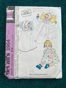 3964 McCall's Pattern ~ CUT PATTERN is Size 1/2 ~ ~ ~ ~ ~ Listing MP 43 - Picture 1 of 2