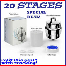 20 Stage Shower Filter for Hard Water Softener Remove Chlorine & Flouride